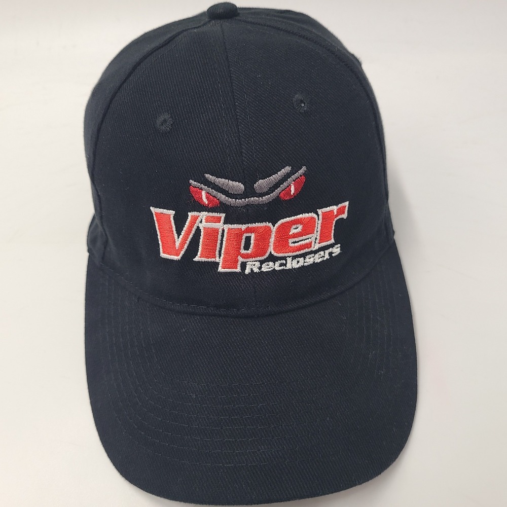 Viper Reclosers Hat Adjustable (Fits Small) Black Red G&W Electric Casual Cotton